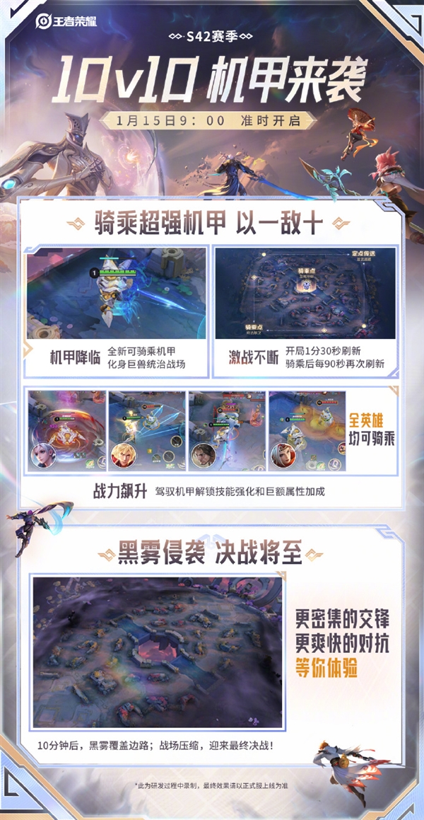 《王者荣耀》全新10V10玩法来了：机甲降临 以一敌十
