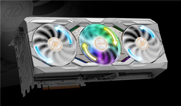 华擎发布RX 9070 XT太极白色版：自带屏幕、16针供电接口