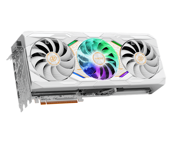 华擎发布RX 9070 XT太极白色版：自带屏幕、16针供电接口